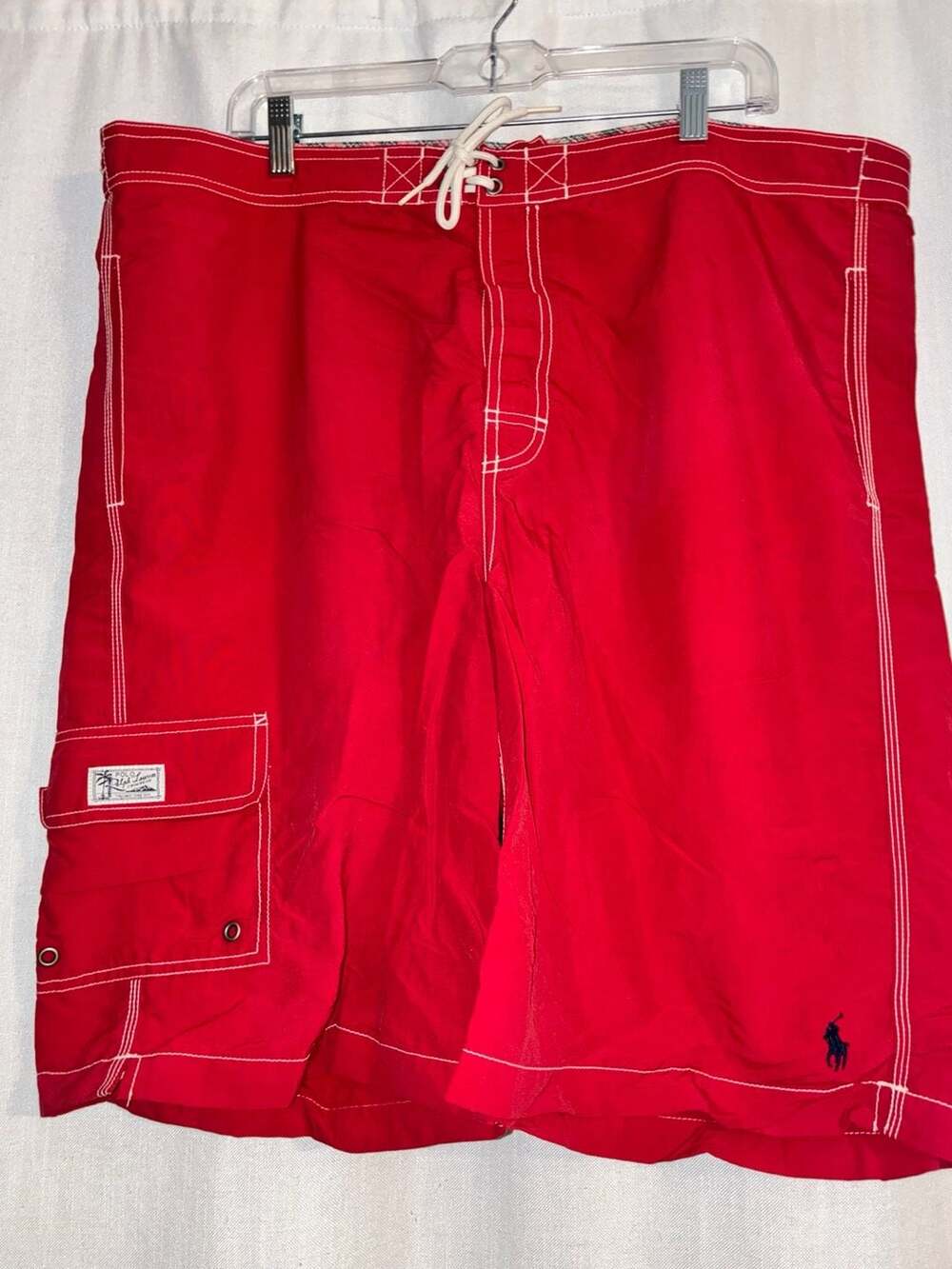 Polo Ralph Lauren Swimwear Cargo Board Shorts Red Size XL